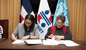 Indomet y PMA firman acuerdo para fortalecer los sistemas de alerta temprana