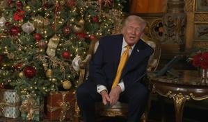 Trump asegura a un ni&ntilde;o que vigila que un Santa Claus malo no entre a Estados Unidos