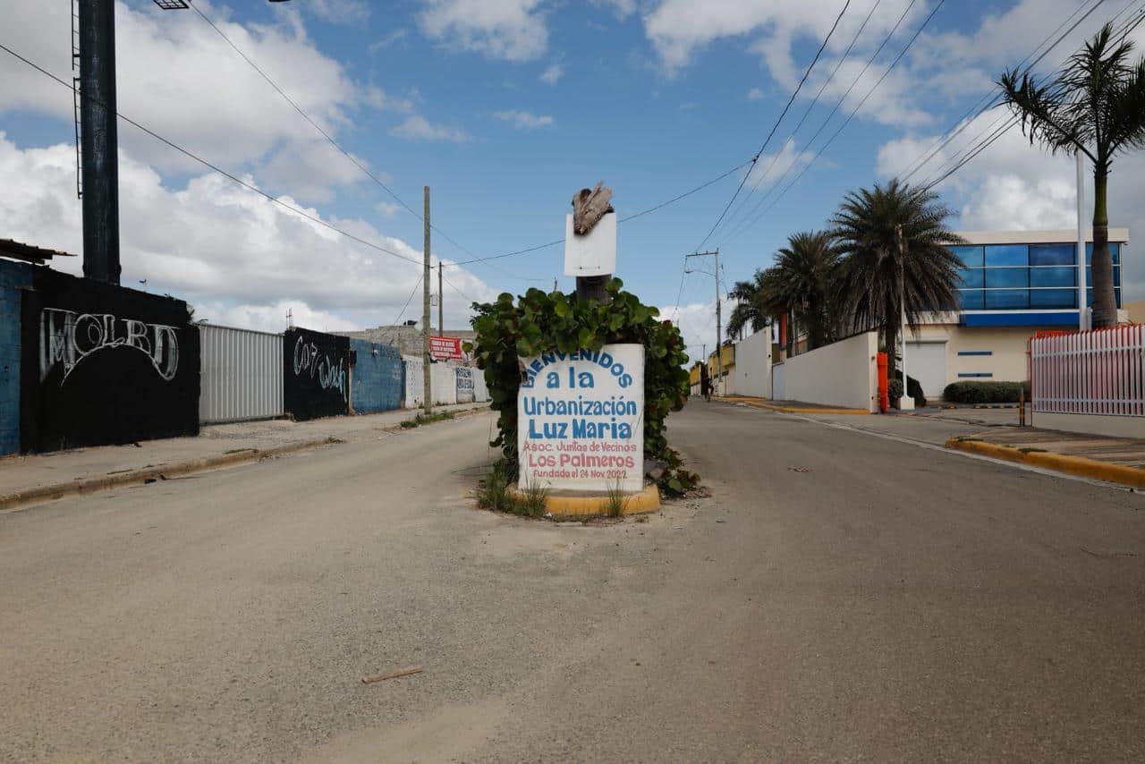 Entrada del Residencial Luz Maria.