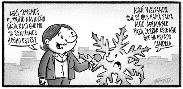 Caricatura de Noticiero Poteleche 27 diciembre 2025