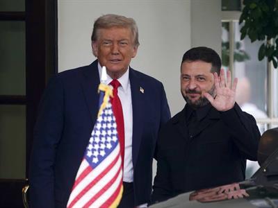 Trump y Zelenski discutirán posible plan de paz con Rusia