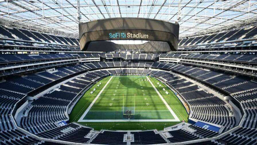Gradas, césped, logos: los estadios de la NFL se transforman para el Mundial de fútbol Gradas, césped, logos: los estadios de la NFL se transforman para el Mundial de fútbol