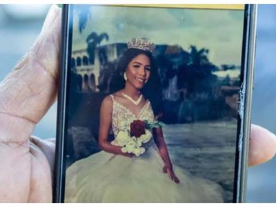 Momento en que militar dispara a Perla Jokasta en Los Guandules