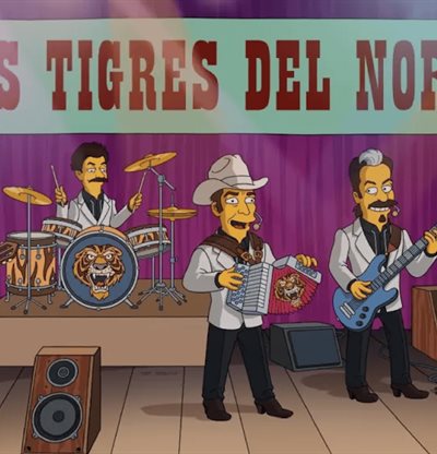 Los Tigres del Norte aparecer&aacute;n en Los Simpsons con un hist&oacute;rico corrido mexicano