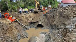 Coraasan mantiene trabajos ininterrumpidos tras explosi&oacute;n de tuber&iacute;a en Santiago