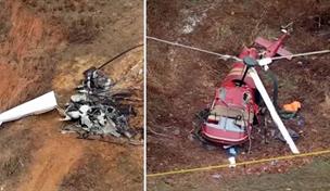 Dos helic&oacute;pteros chocan en Nueva Jersey; reportan un muerto