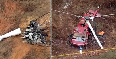 Dos helic&oacute;pteros chocan en Nueva Jersey; reportan un muerto