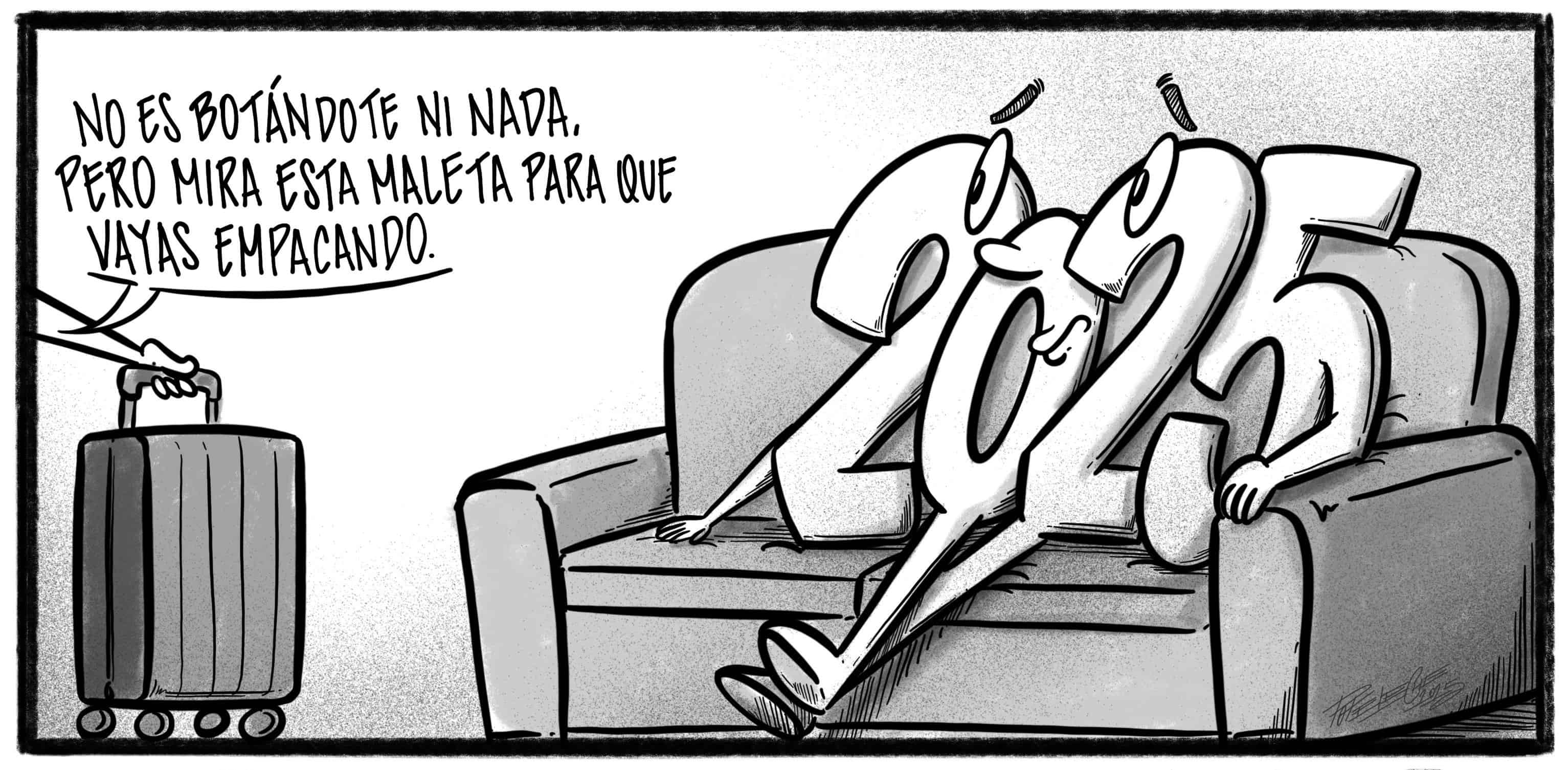 Caricatura de Noticiero Poteleche 30 diciembre 2025