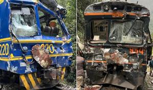 Chocan de frente dos trenes en Machu Picchu; reportan al menos 15 heridos