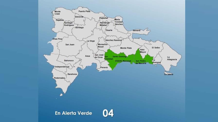 COE coloca tres provincias y el Distrito Nacional en alerta verde por lluvias para el Fin de A&ntilde;o