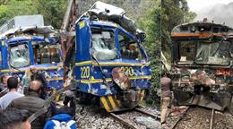 Muere uno de los 40 heridos en choque de dos trenes en Machu Picchu