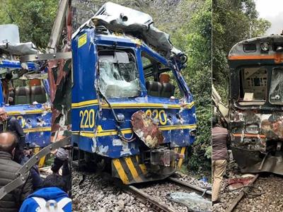 Un muerto y 40 heridos en choque de trenes de turismo a Machu Picchu