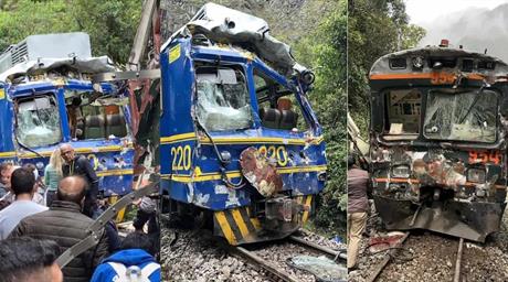 Muere uno de los 40 heridos en choque de dos trenes en Machu Picchu