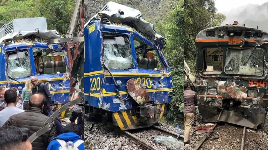 Muere uno de los 40 heridos en choque de dos trenes en Machu Picchu