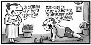 Caricatura de Noticiero Poteleche 1 enero 2026