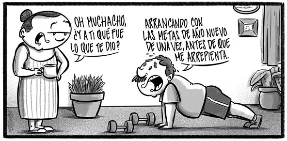 Caricatura de Noticiero Poteleche 1 enero 2026