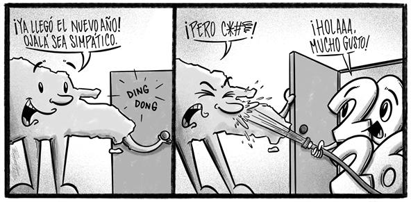 Caricatura de Noticiero Poteleche 2 enero 2026
