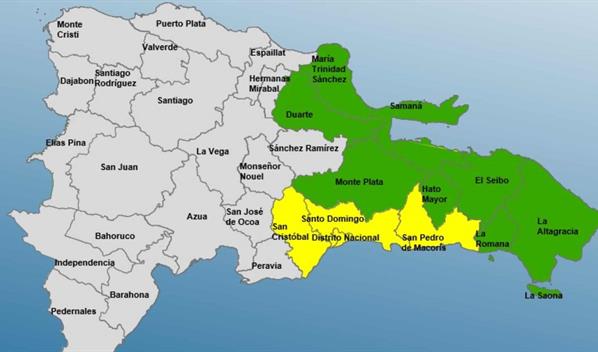El COE eleva a ocho las provincias en alerta verde por vaguada