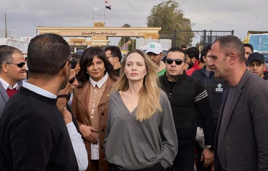 Angelina Jolie visita Gaza para evaluar la situaci&oacute;n humanitaria