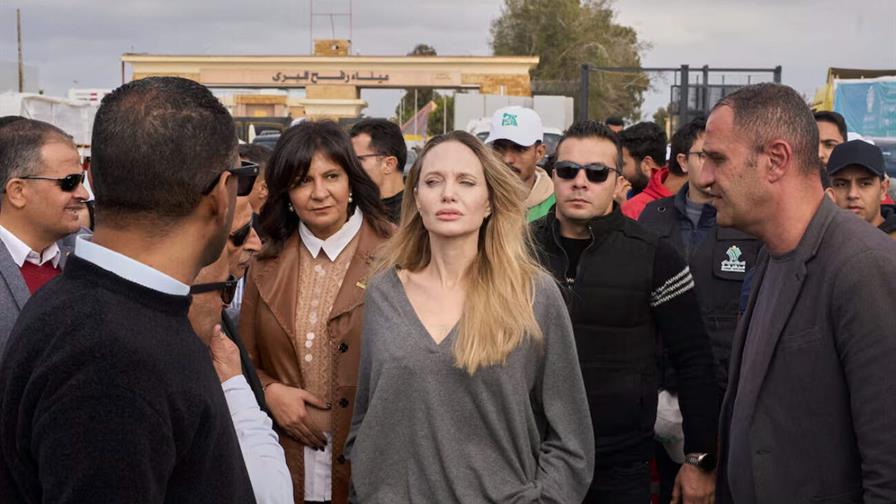 Angelina Jolie visita Gaza para evaluar la situación humanitaria