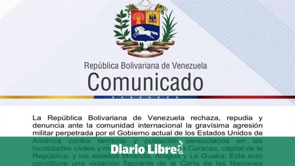 Gobierno de Maduro denuncia "agresión militar" de EE. UU.