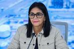 Vicepresidenta Delcy Rodr&iacute;guez se encuentra en Venezuela, informa canal Telesur