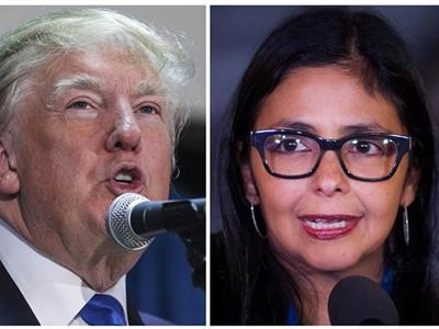 Trump conversó con Delcy Rodríguez, presidenta de Venezuela