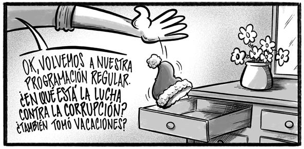 Caricatura de Noticiero Poteleche 6 enero 2026