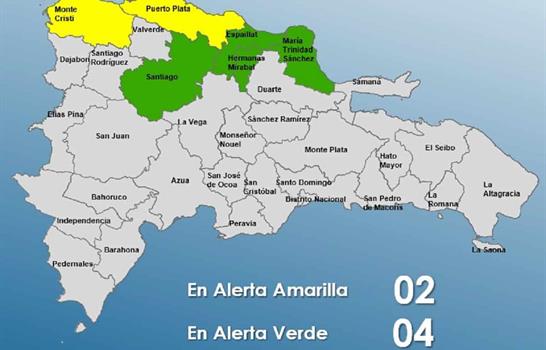 COE incrementa niveles de alerta por sistema frontal que afecta varias provincias del pa&iacute;s
