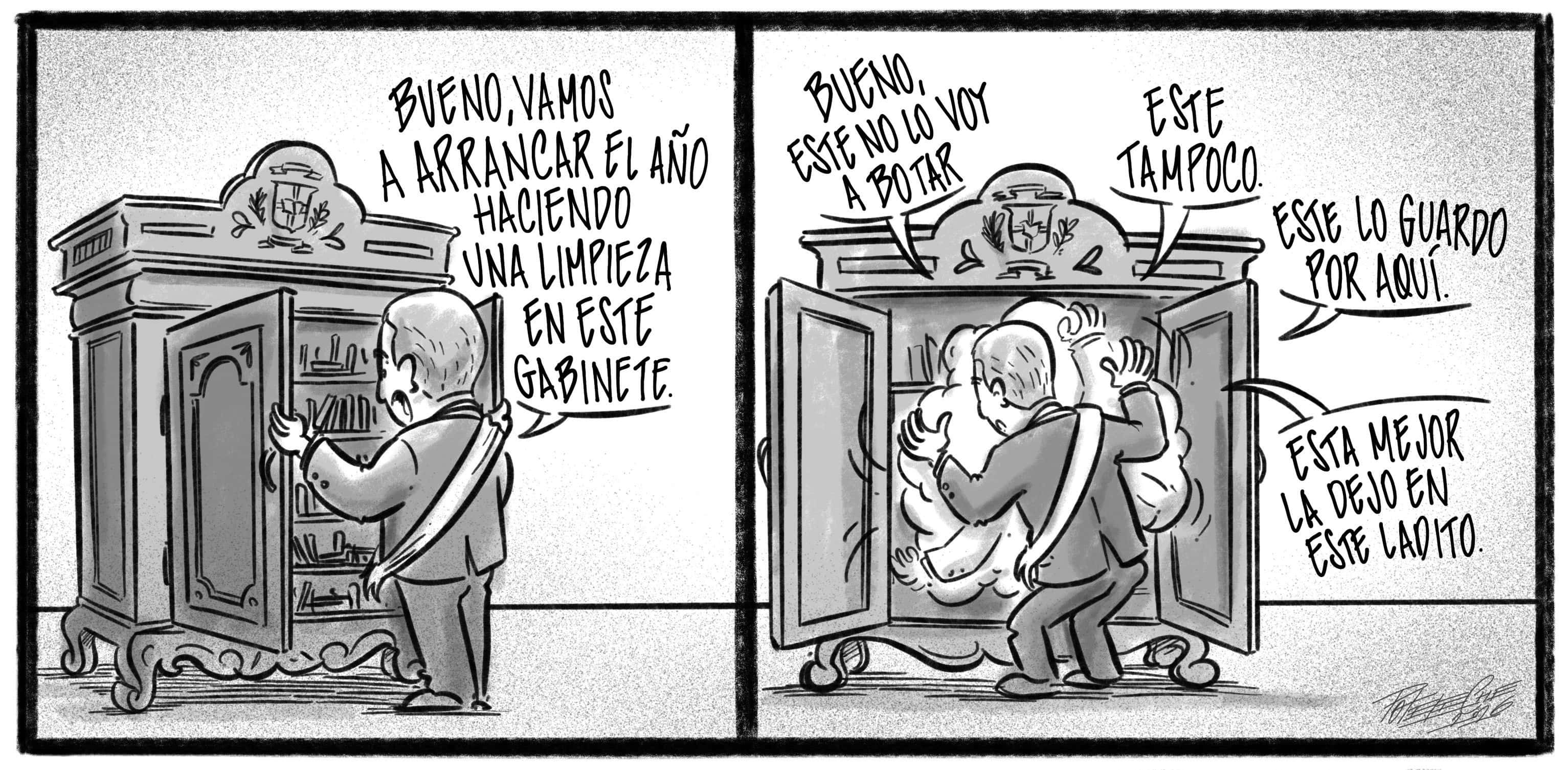 Caricatura de Noticiero Poteleche 7 enero 2026