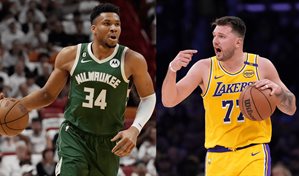 Doncic y Antetokounmpo lideran votaci&oacute;n para el Juego de las Estrellas