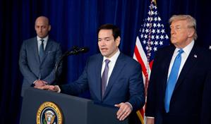 Marco Rubio asume un rol crucial con la crisis venezolana, con un ojo puesto en Cuba