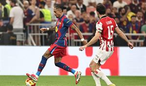 Raphinha lidera goleada del Bar&ccedil;a ante Athletic en semifinales de Supercopa