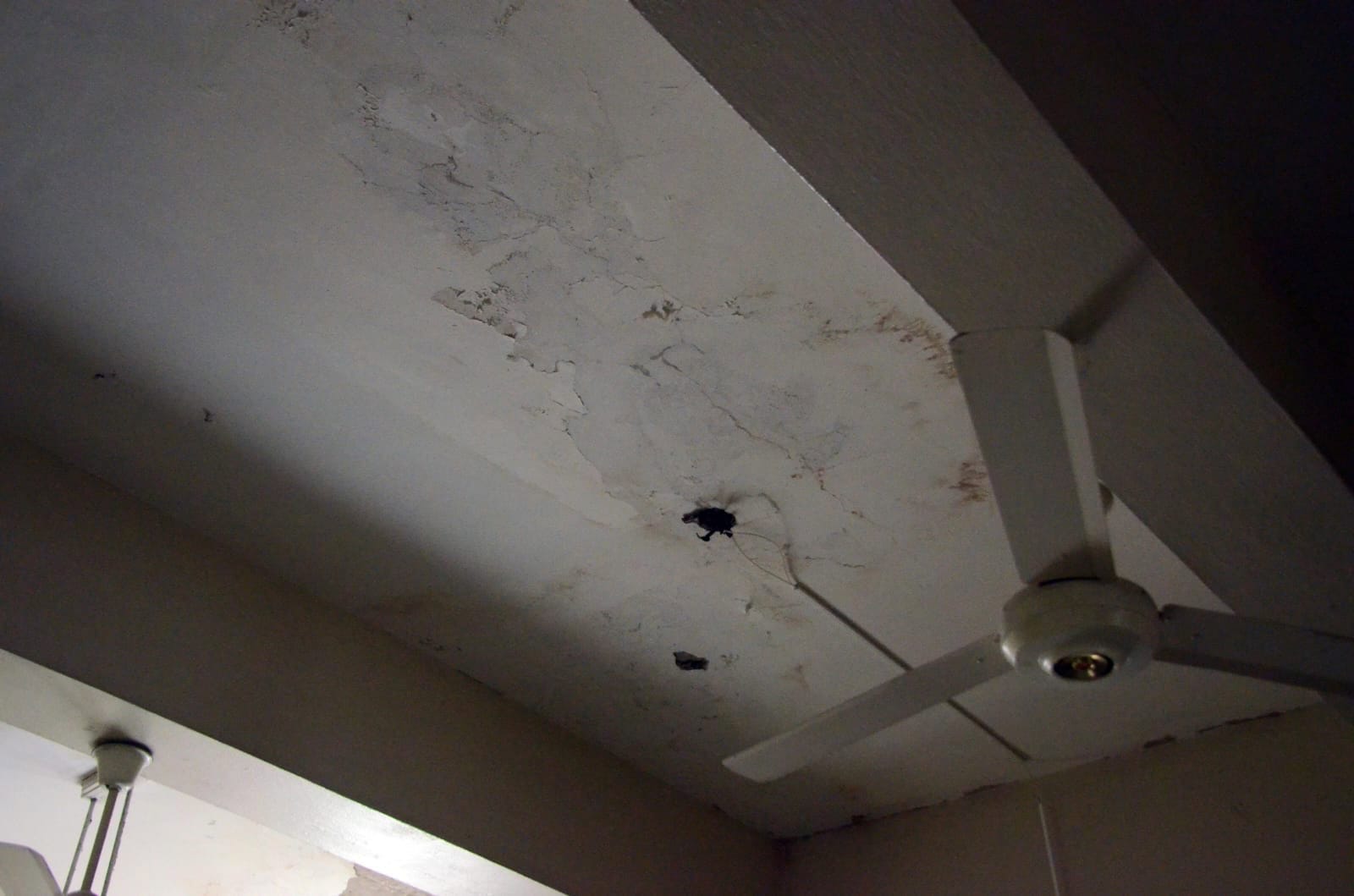 Uno de los techos de la universidad en Santiago.