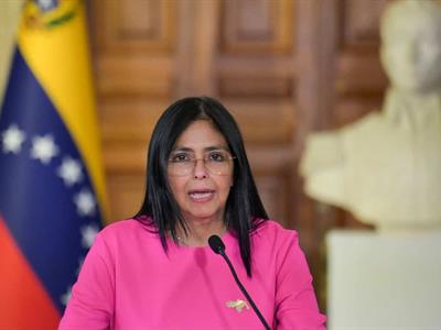 Delcy Rodríguez dice que Venezuela está en "calma"
