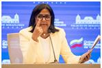 Delcy Rodríguez: “Venezuela responderá con diplomacia ante la agresión” de EE. UU.