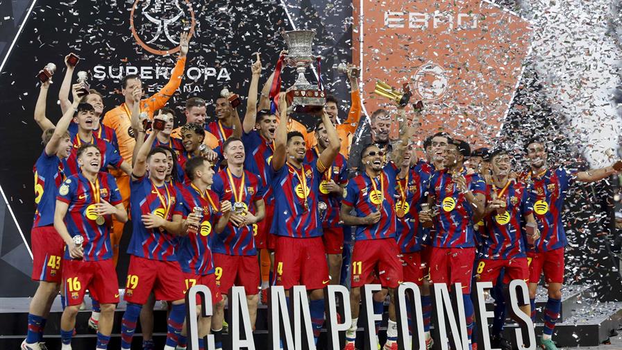 El Barcelona revalida Supercopa ante el Real Madrid gracias a un doblete de Raphinha