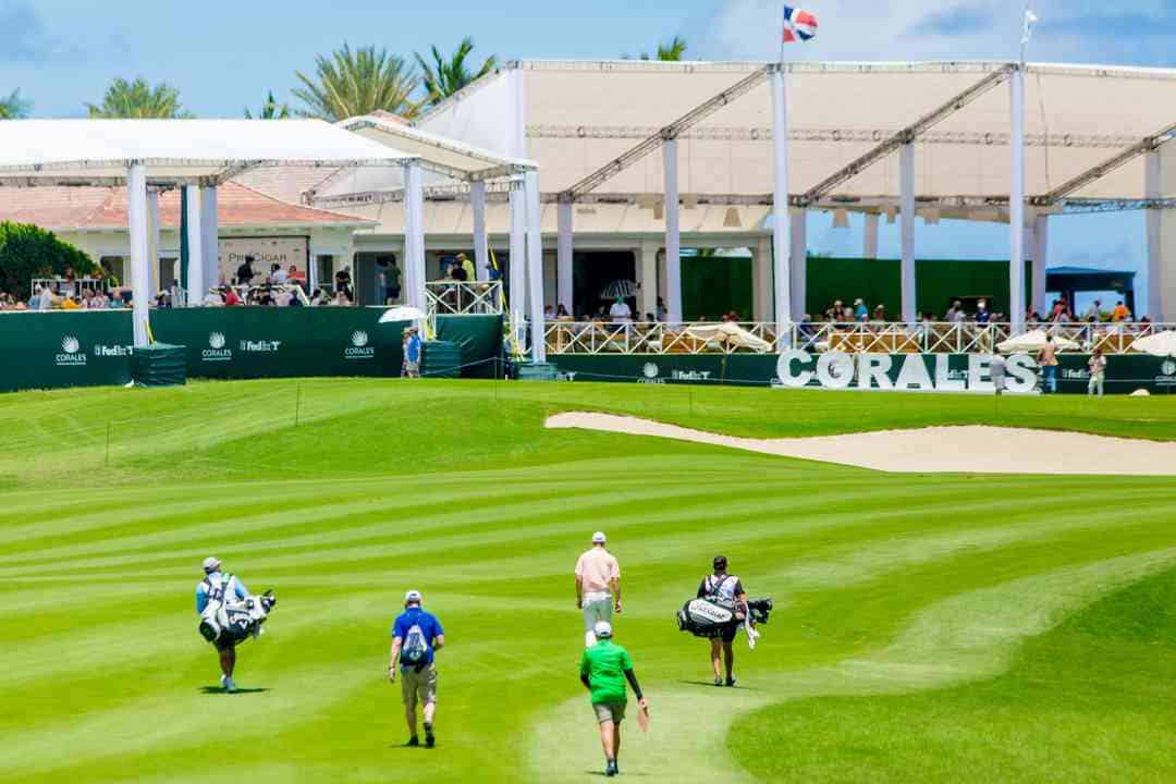 Golfers at the Corales Puntacana Championship PGA Tour Event.