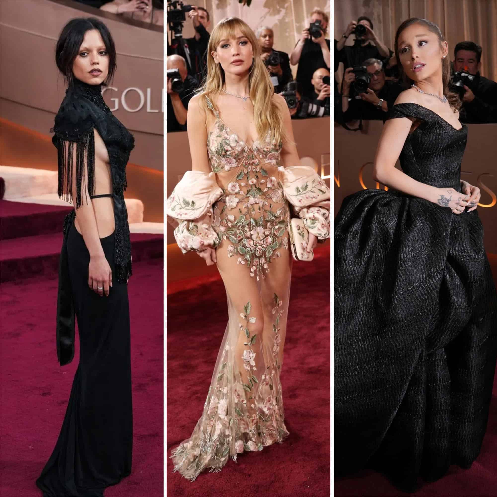 Negro, brillo y transparencias: los looks que marcaron los Globos de Oro 2026