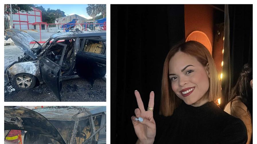 Kiara Romero sale ilesa tras incendio de su vehículo en la autopista Duarte Kiara Romero sale ilesa tras incendio de su vehículo en la autopista Duarte