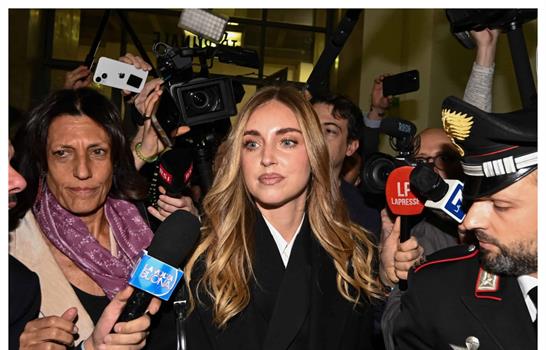 La influencer italiana Chiara Ferragni, absuelta en juicio por fraude en la promoci&oacute;n de dulces
