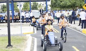 Relanzan parque en Ciudad Juan Bosch para fortalecer la educaci&oacute;n vial infantil