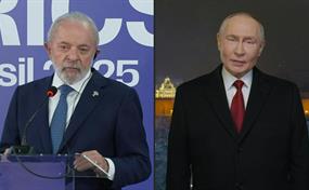 Lula y Putin dicen que Sudam&eacute;rica debe seguir como zona de paz tras ca&iacute;da de Maduro