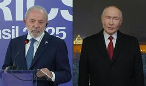 Lula y Putin dicen que Sudam&eacute;rica debe seguir como zona de paz tras ca&iacute;da de Maduro