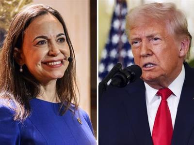 Donald Trump apoya a Delcy Rodríguez y habla con María Corina Machado