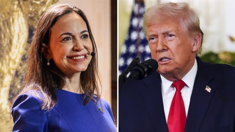 Donald Trump y Mar&iacute;a Corina Machado almorzar&aacute;n este jueves en la Casa Blanca