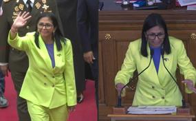 No tenemos miedo de enfrentar diplom&aacute;ticamente a EE. UU., dice presidenta interina de Venezuela