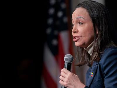 Machado dice Venezuela inició transición y Rodríguez cumple con EEUU