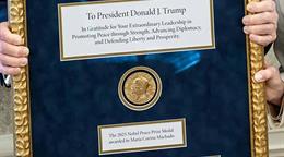 &iquest;Puede Trump quedarse con la medalla del Nobel de Mar&iacute;a Corina Machado?