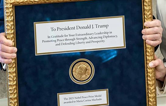 &iquest;Puede Trump quedarse con la medalla del Nobel de Mar&iacute;a Corina Machado?